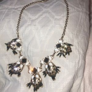 multi-beaded gold necklace with studs (NEGOTIABLE)